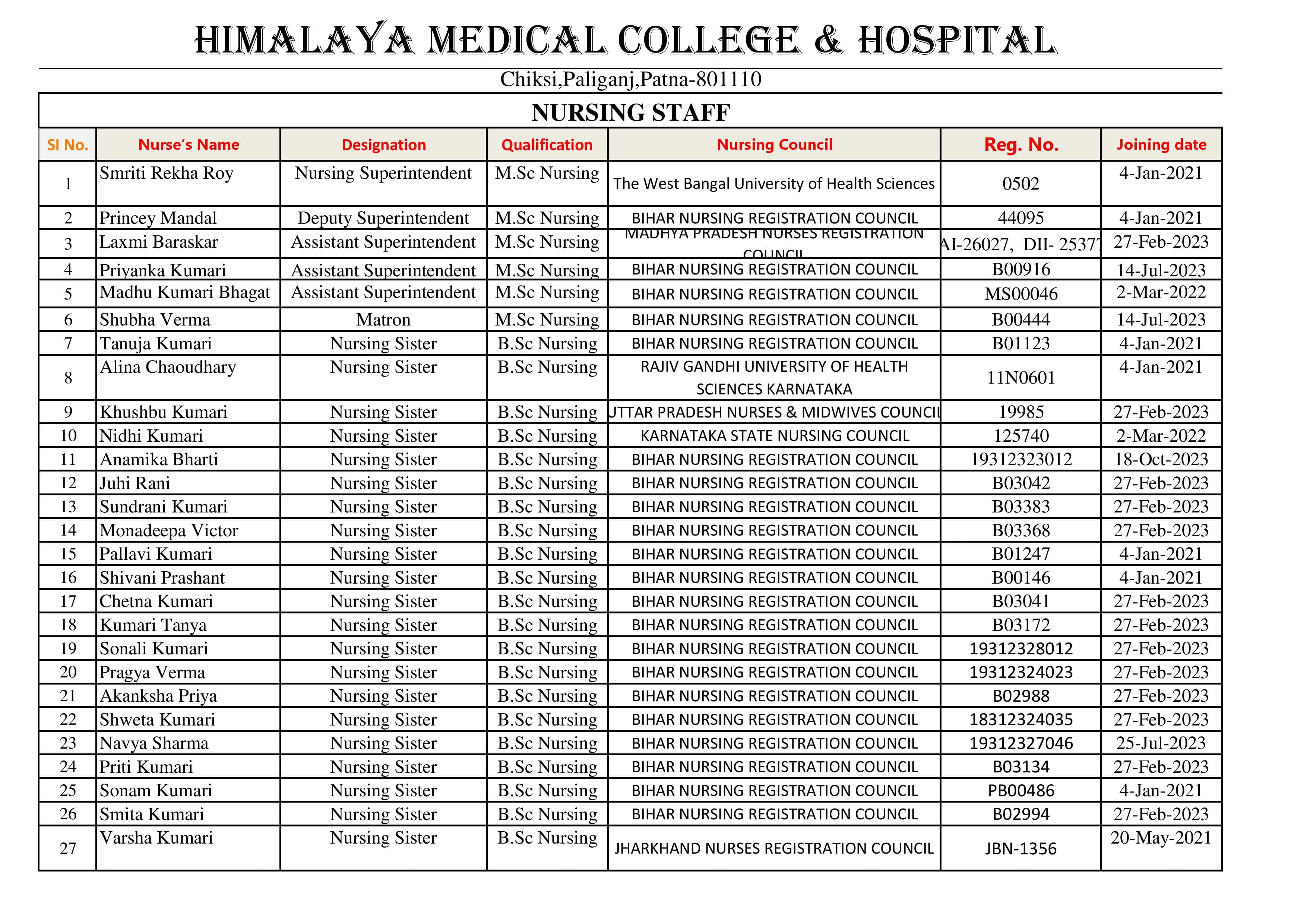 Nursing Staff (1)